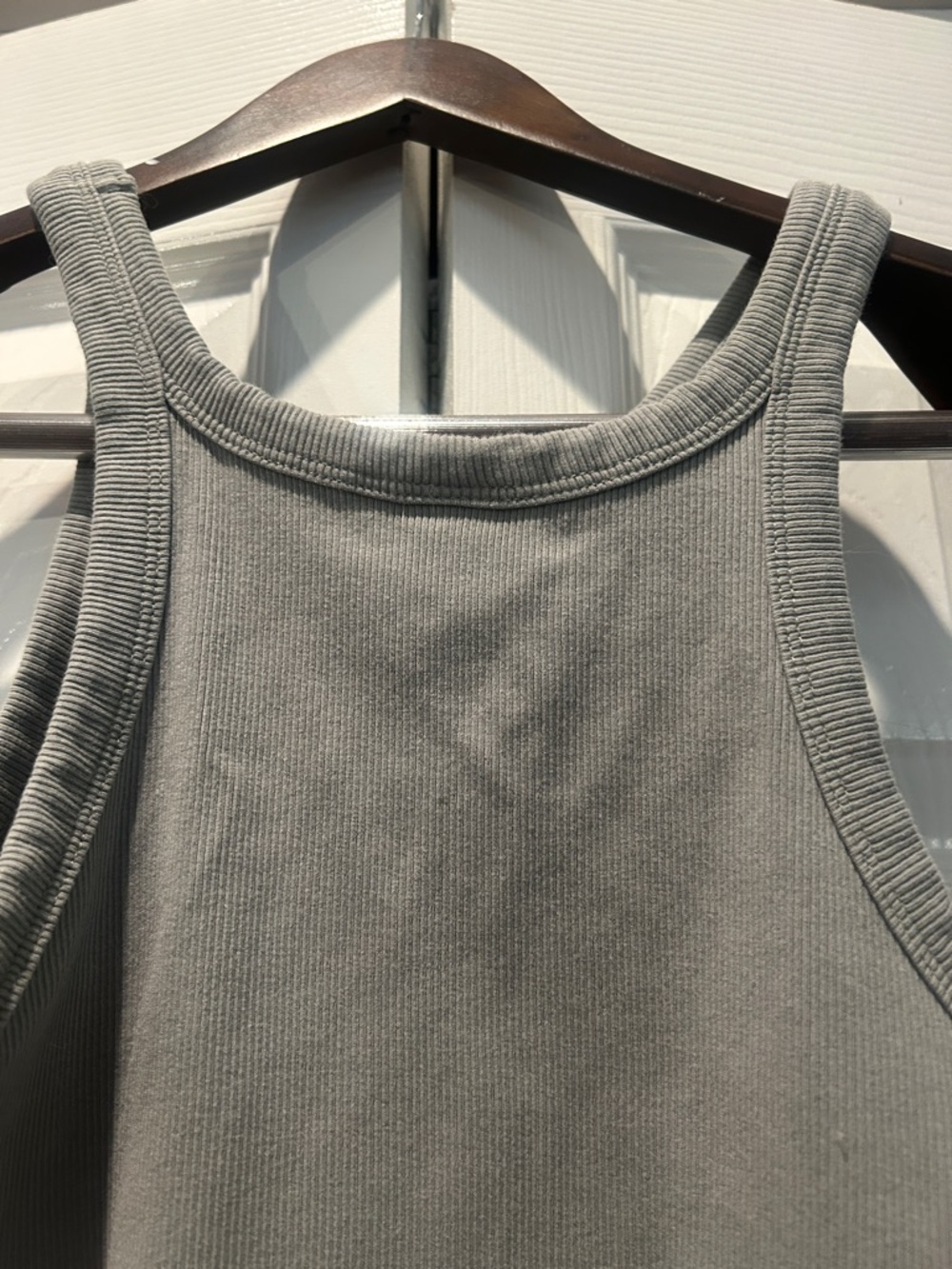 H&M Ribbed Tank Top - Slate Gray - Picture 3 of 3